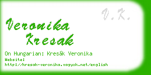 veronika kresak business card